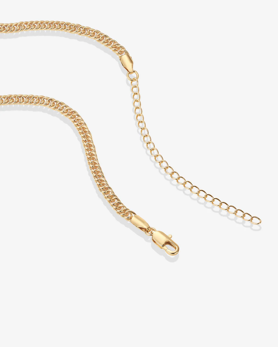 Small Curb Chain Adjustable Necklace