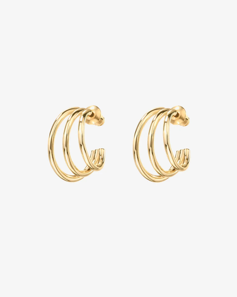 Vermeil Echo Hoops