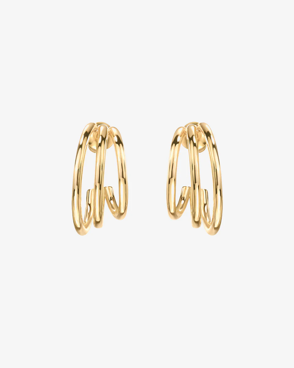 Vermeil Echo Hoops
